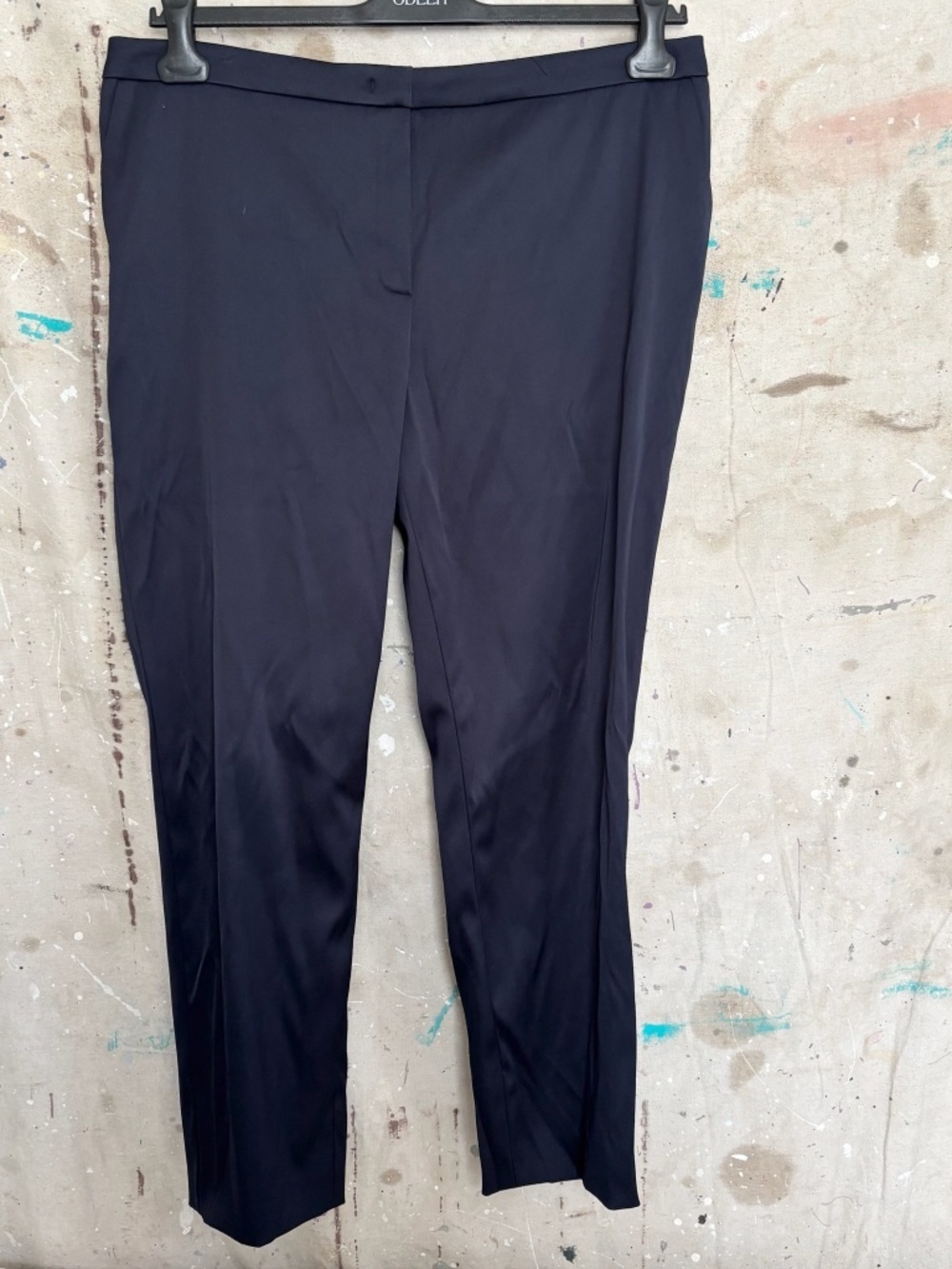 Escada Talass Slim Leg Satin Trouser Pants